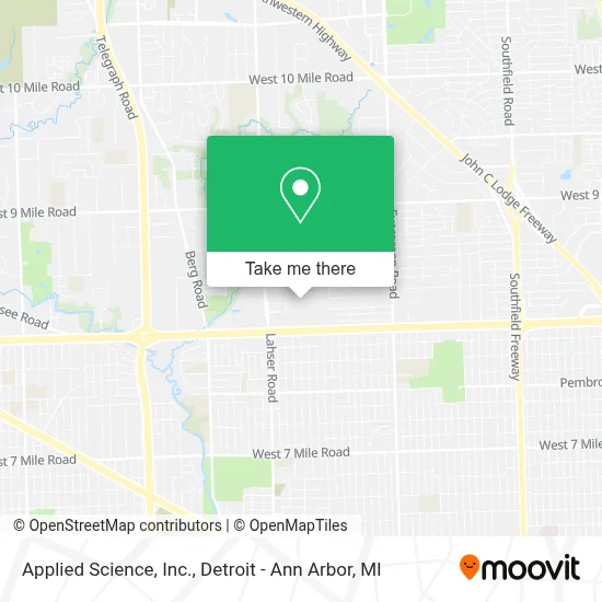 Applied Science, Inc. map