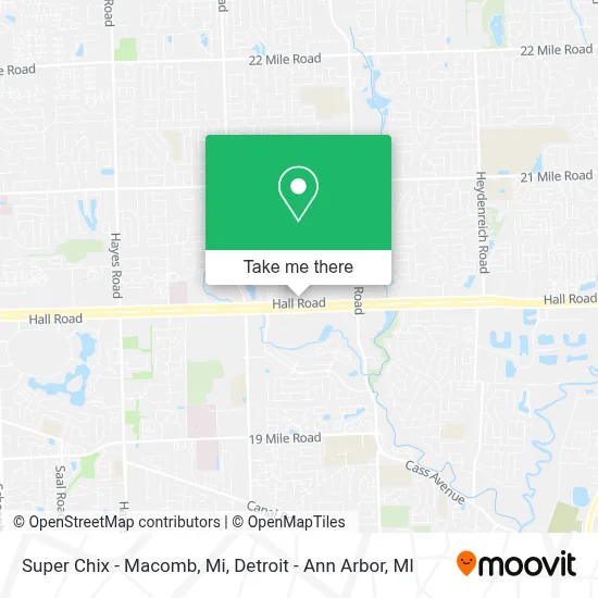 Super Chix - Macomb, Mi map