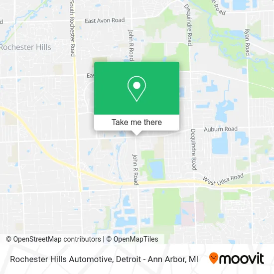 Rochester Hills Automotive map