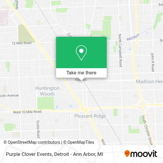Purple Clover Events map