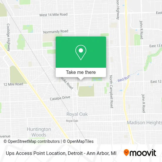 Ups Access Point Location map