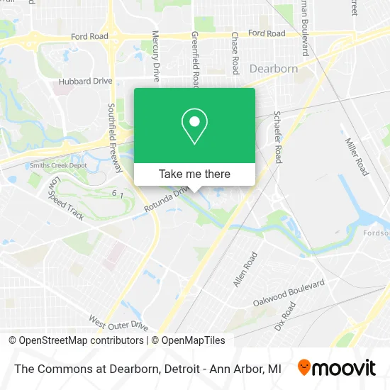 The Commons at Dearborn map