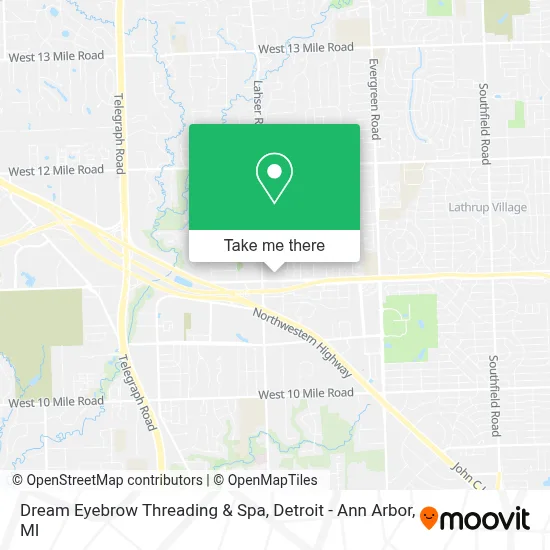 Dream Eyebrow Threading & Spa map