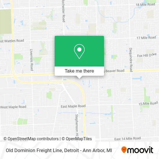 Old Dominion Freight Line map
