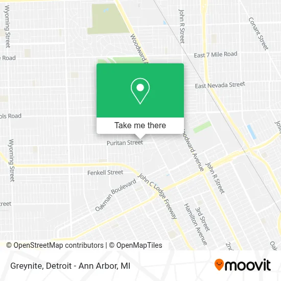 Greynite map