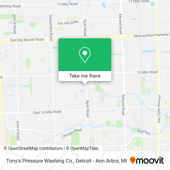 Tony's Pressure Washing Co. map