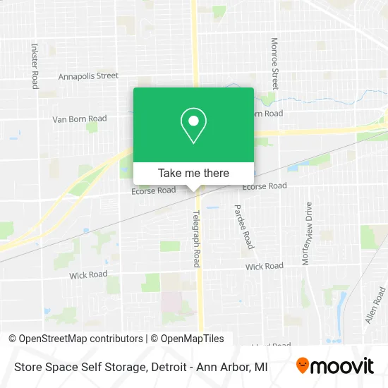 Store Space Self Storage map