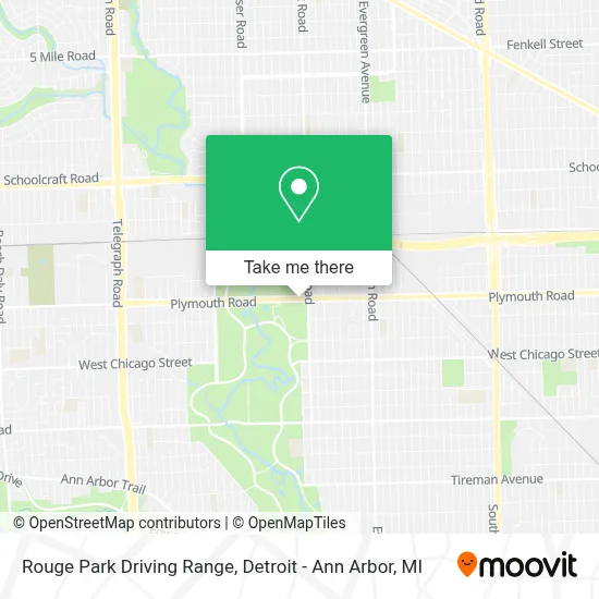 Rouge Park Driving Range map