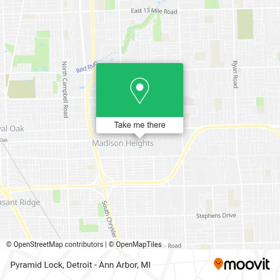 Pyramid Lock map