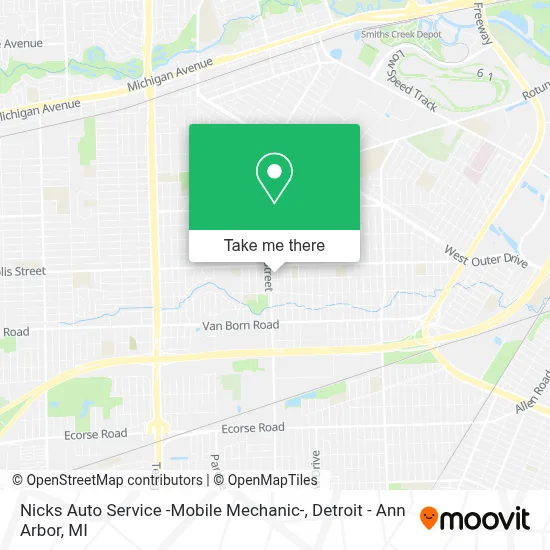 Nicks Auto Service -Mobile Mechanic- map
