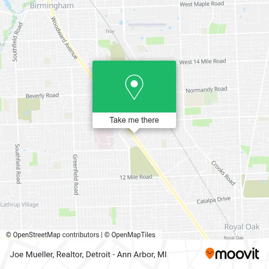 Joe Mueller, Realtor map