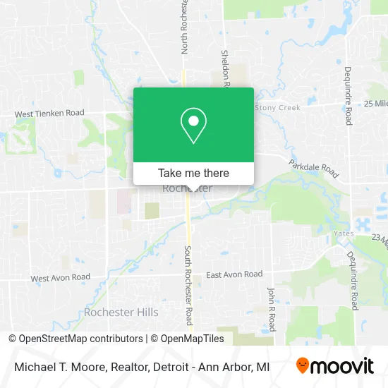 Michael T. Moore, Realtor map