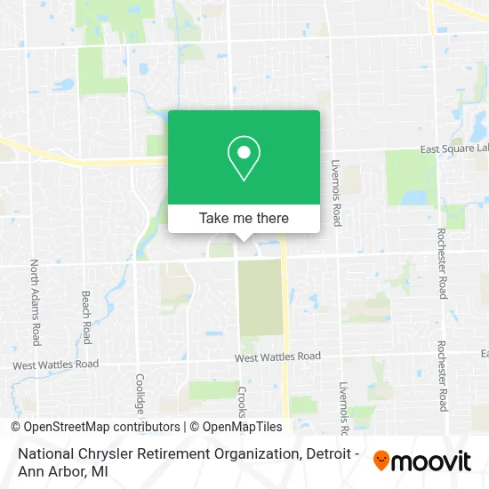 National Chrysler Retirement Organization map