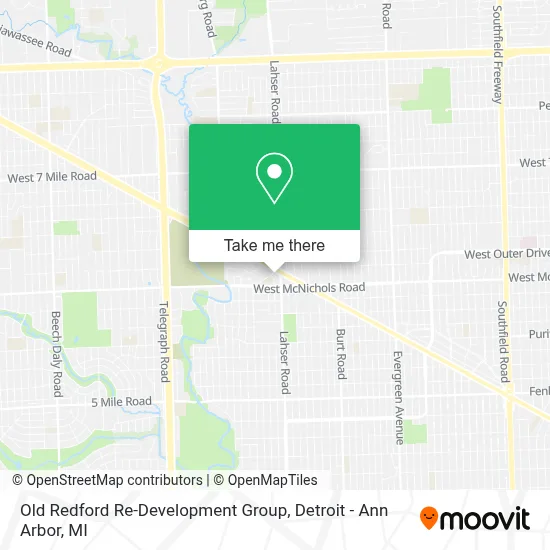 Old Redford Re-Development Group map