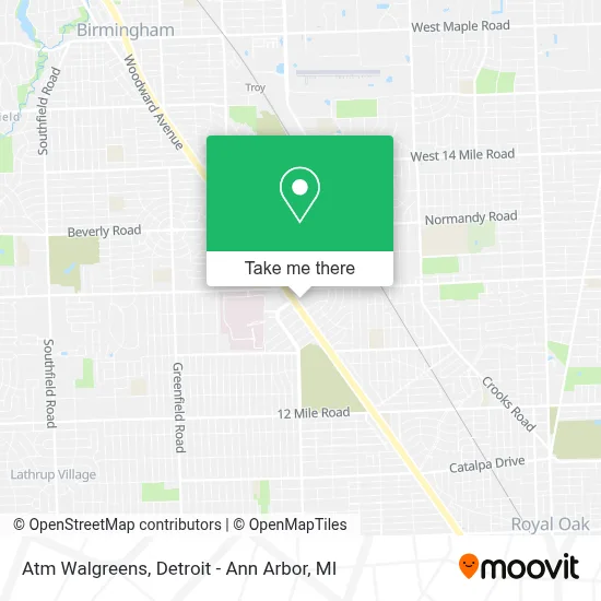 Atm Walgreens map