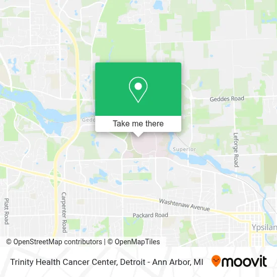 Trinity Health Cancer Center map