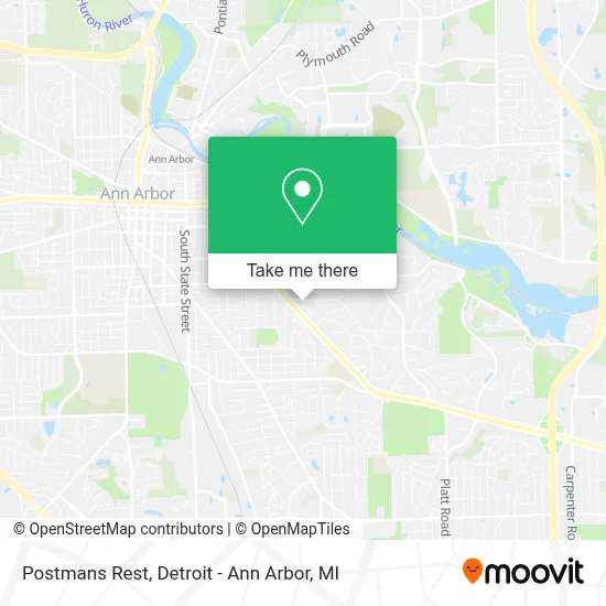 Postmans Rest map