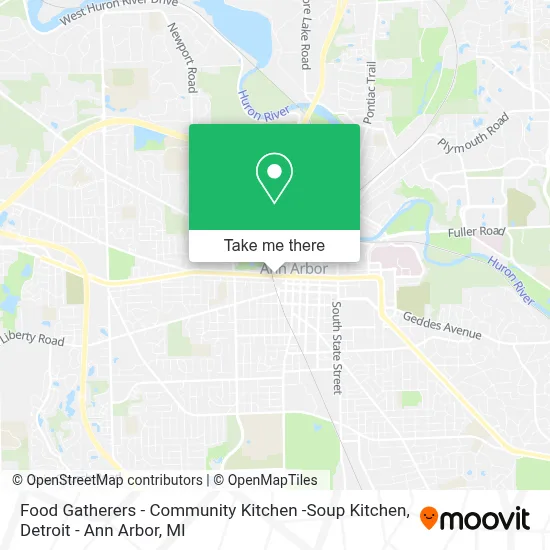 Food Gatherers - Community Kitchen -Soup Kitchen map