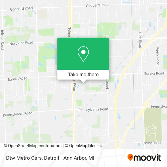 Dtw Metro Cars map