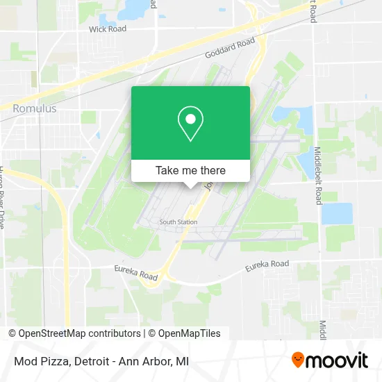 Mod Pizza map