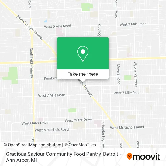 Gracious Saviour Community Food Pantry map