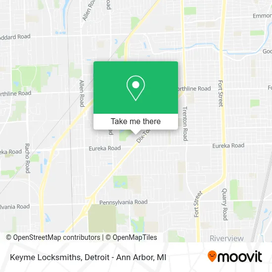 Keyme Locksmiths map