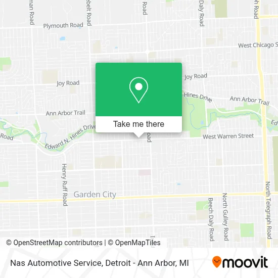 Nas Automotive Service map
