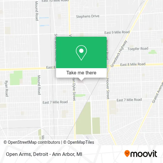 Open Arms map