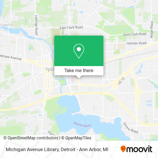 Michigan Avenue Library map