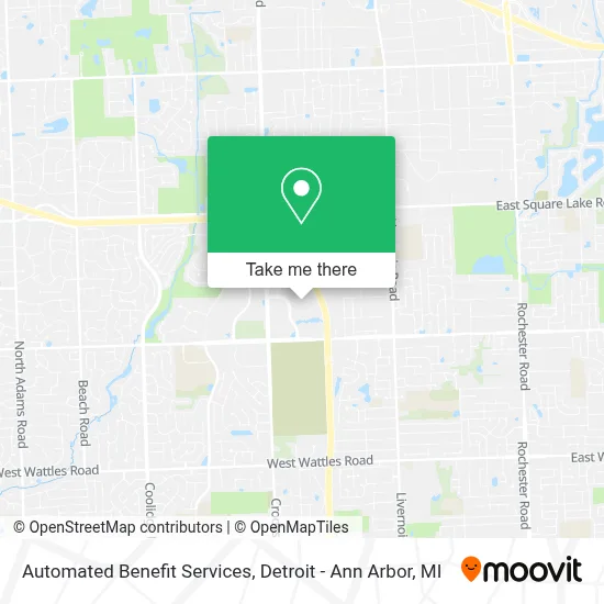 Automated Benefit Services map