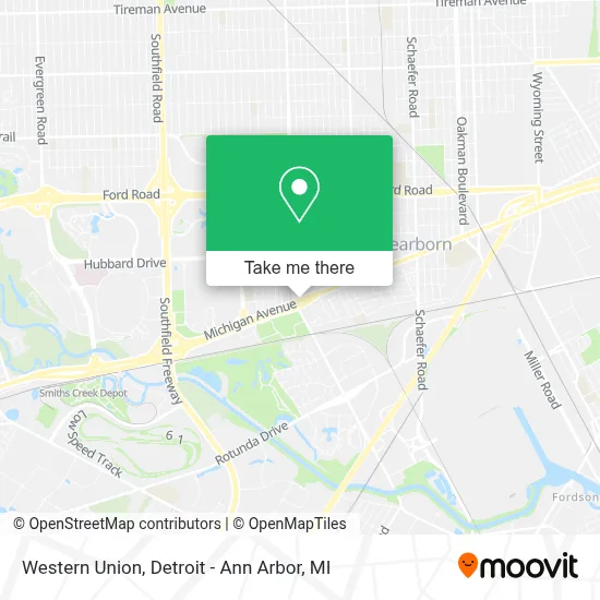 Western Union map