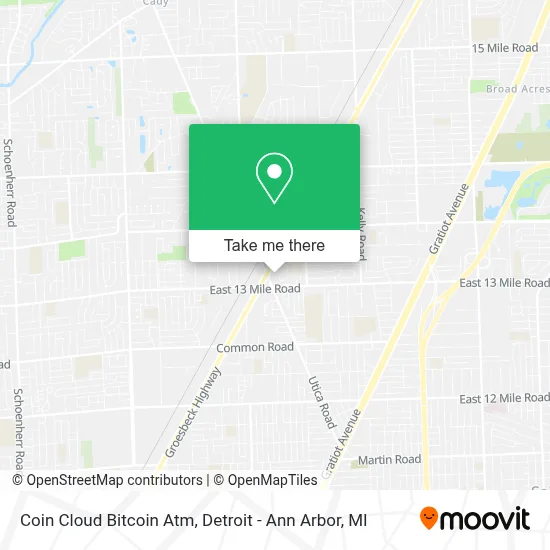Coin Cloud Bitcoin Atm map