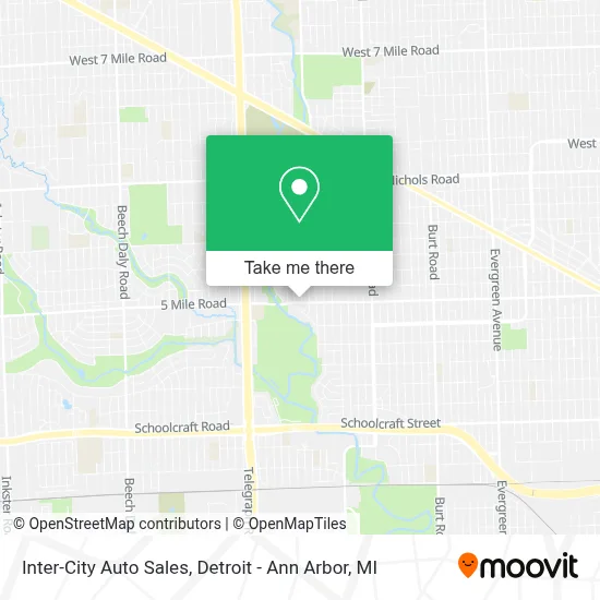 Inter-City Auto Sales map