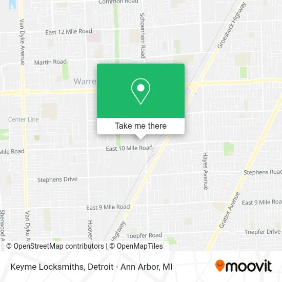 Keyme Locksmiths map