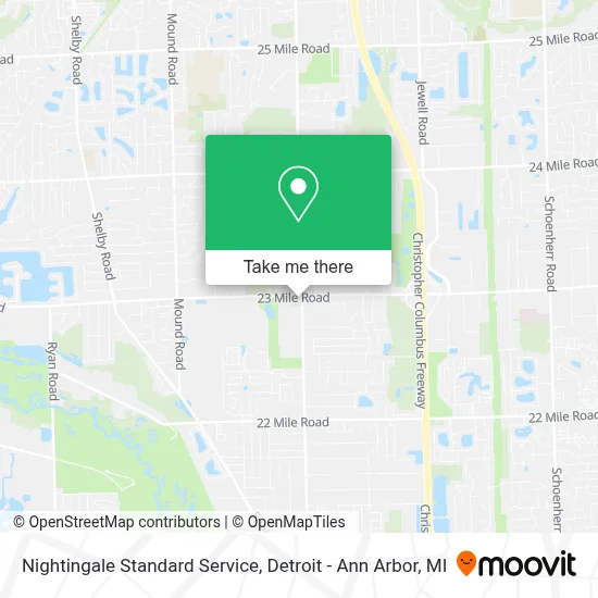 Nightingale Standard Service map