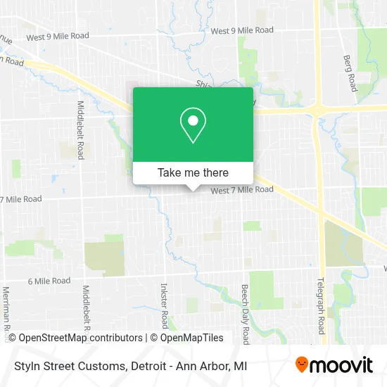 Styln Street Customs map