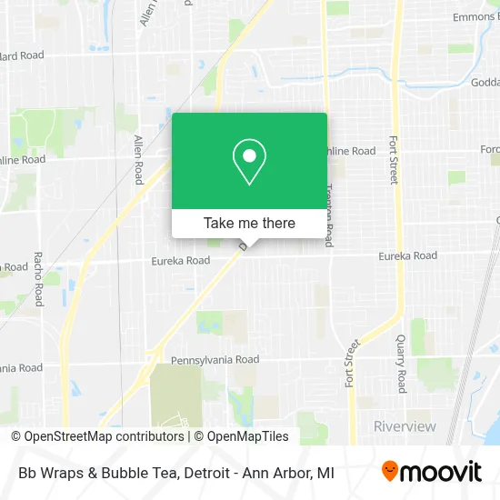Bb Wraps & Bubble Tea map