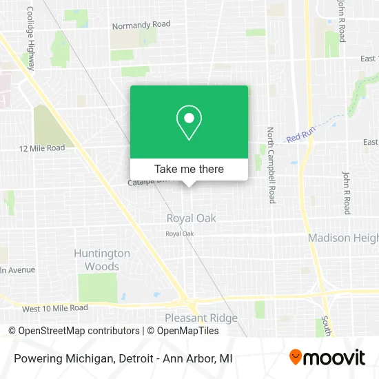 Powering Michigan map
