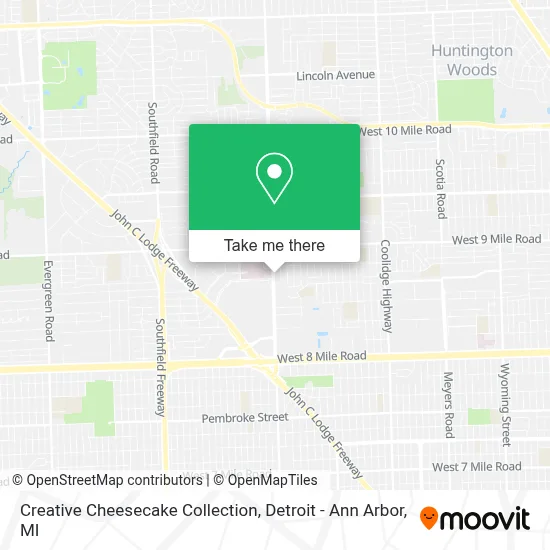 Creative Cheesecake Collection map