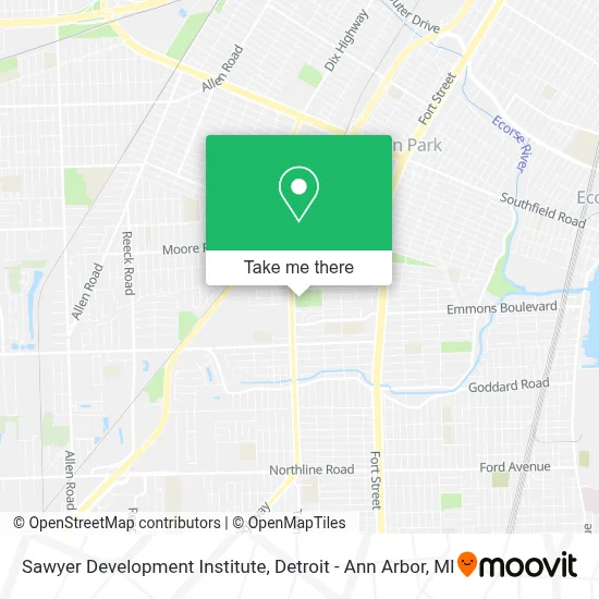 Sawyer Development Institute map