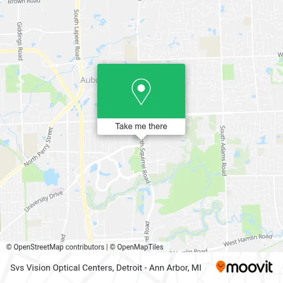 Svs Vision Optical Centers map