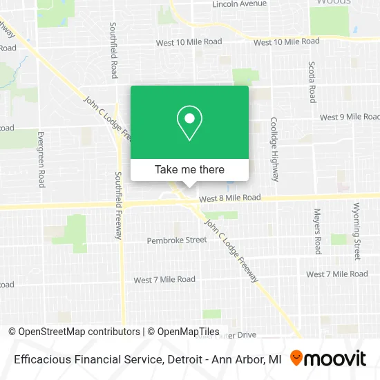 Efficacious Financial Service map