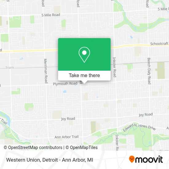Western Union map