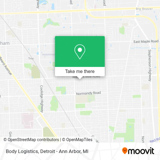 Body Logistics map