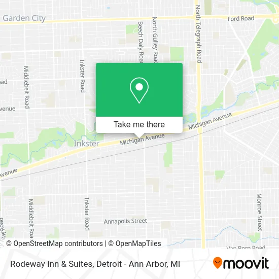 Rodeway Inn & Suites map