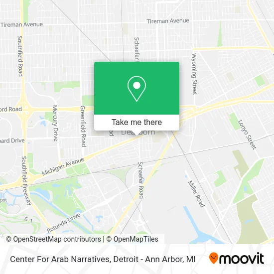 Center For Arab Narratives map