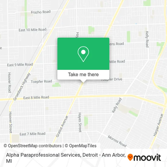 Alpha Paraprofessional Services map