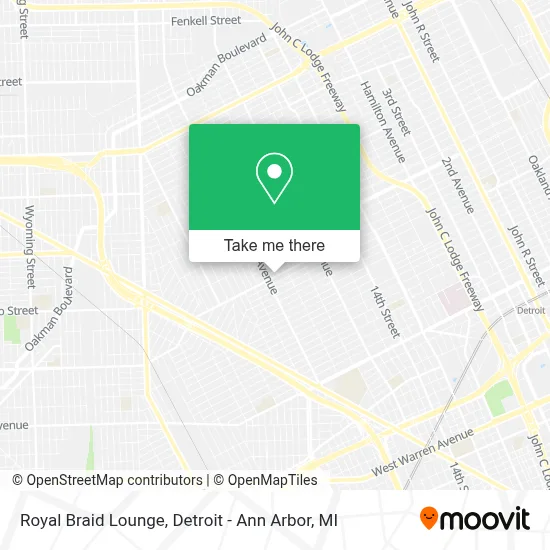 Royal Braid Lounge map