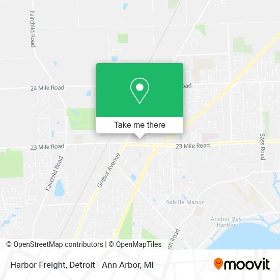 Harbor Freight map
