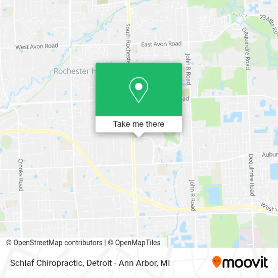 Schlaf Chiropractic map